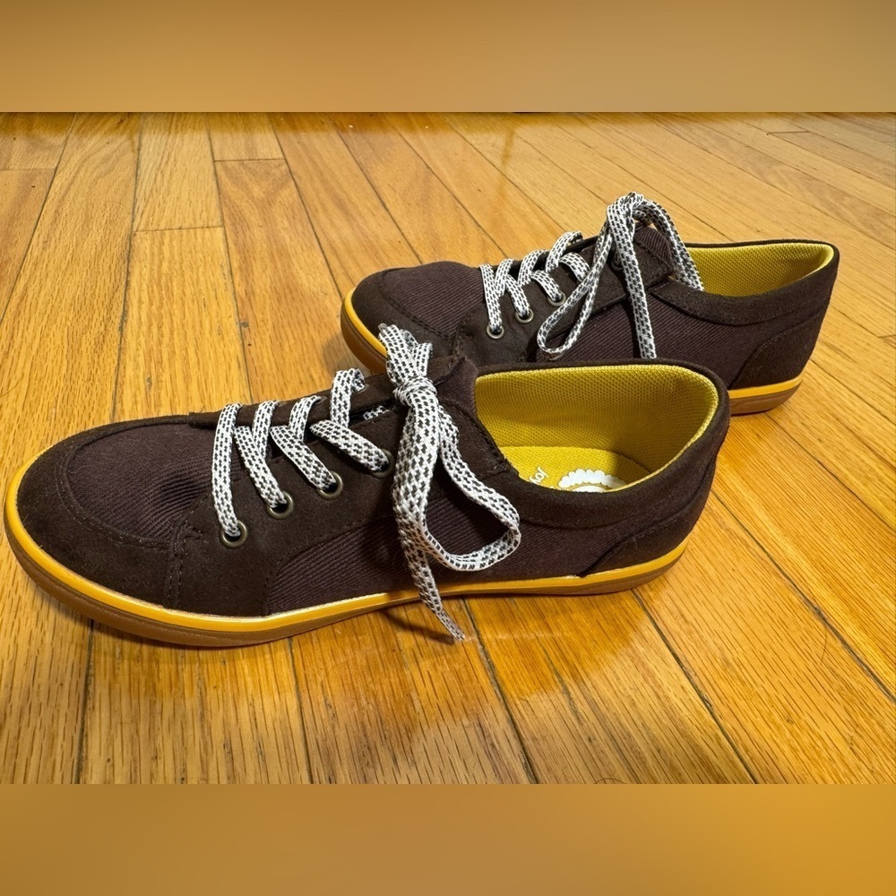 Livie & Luca Kids Boys Reeve Mocha Slip On / Lace Up Sneakers Size 1 - Picture 7 of 7